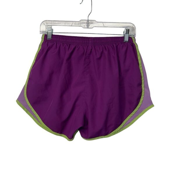 Purple green Nike Dri-Fit medium shorts embroidered swoosh - Picture 5 of 12